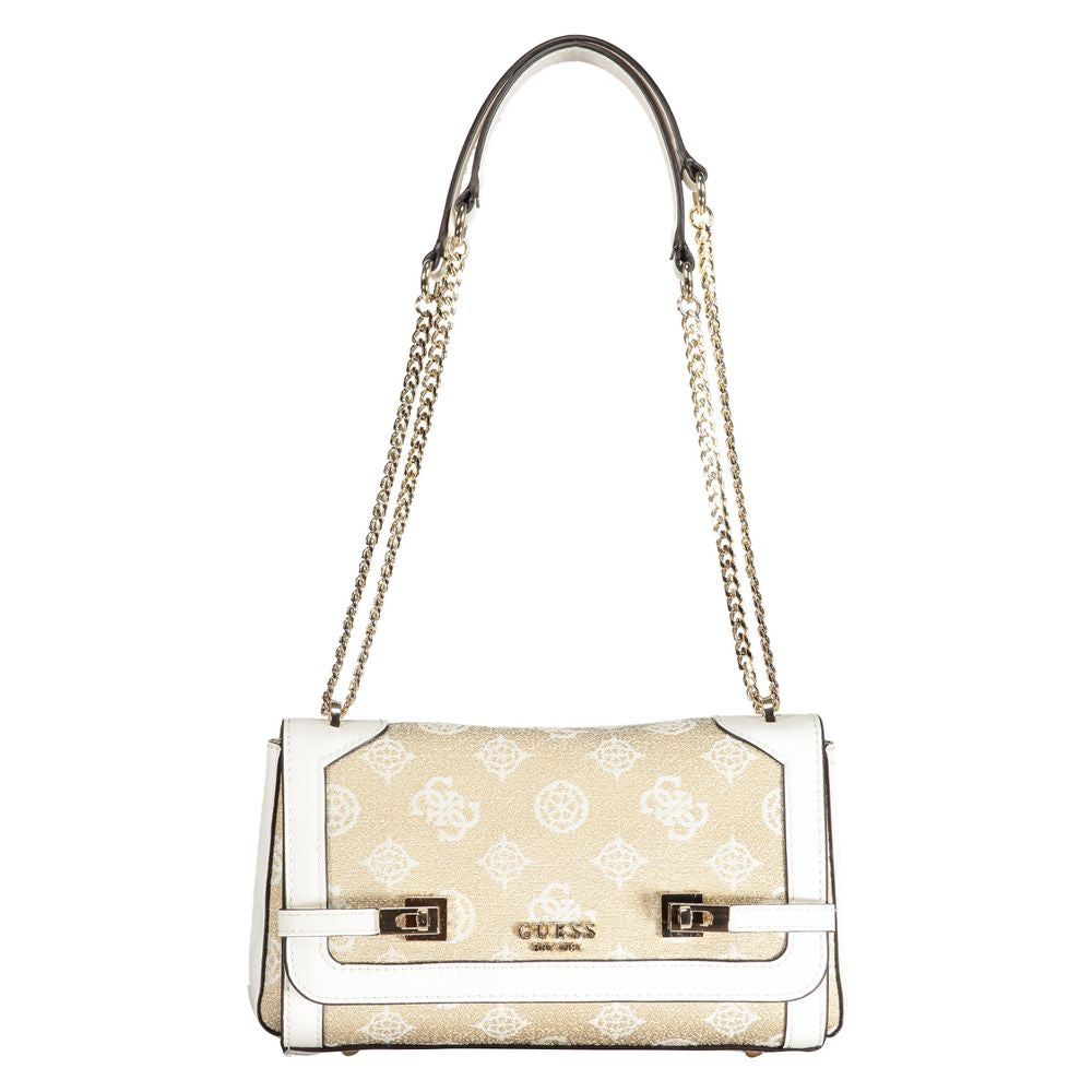 Guess White Cotton Handbag - Luksusmuotia Guess Jeans - Tutustu YVES JAVANNI® 