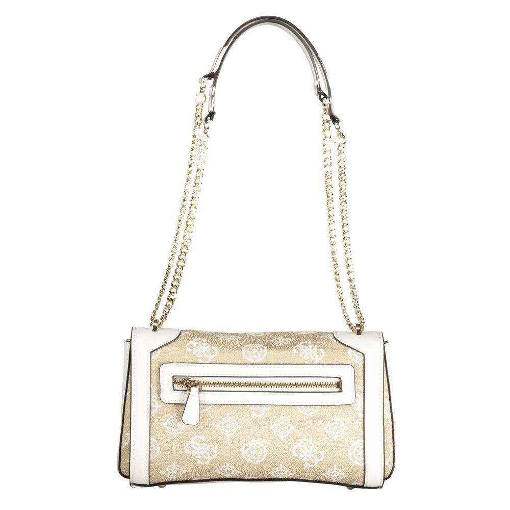 Guess White Cotton Handbag - Luksusmuotia Guess Jeans - Tutustu YVES JAVANNI® 