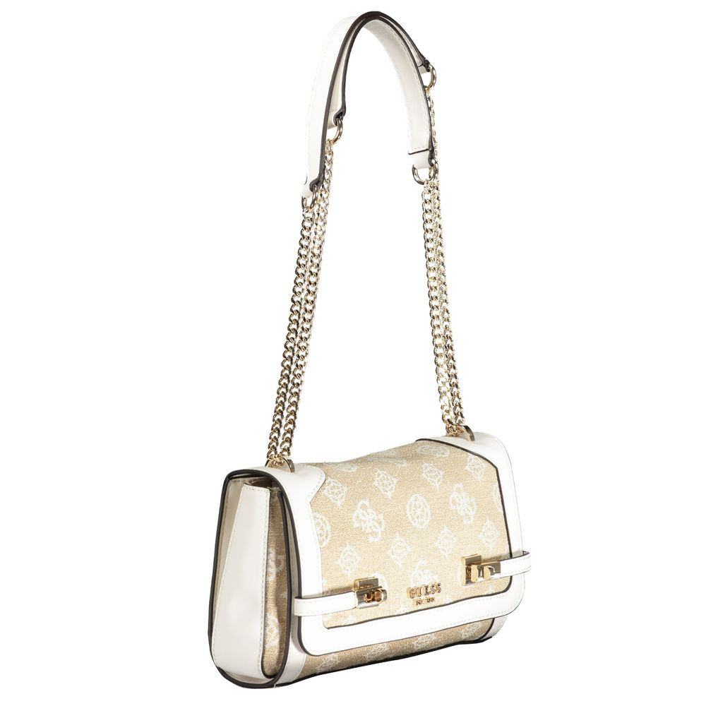 Guess White Cotton Handbag - Luksusmuotia Guess Jeans - Tutustu YVES JAVANNI® 