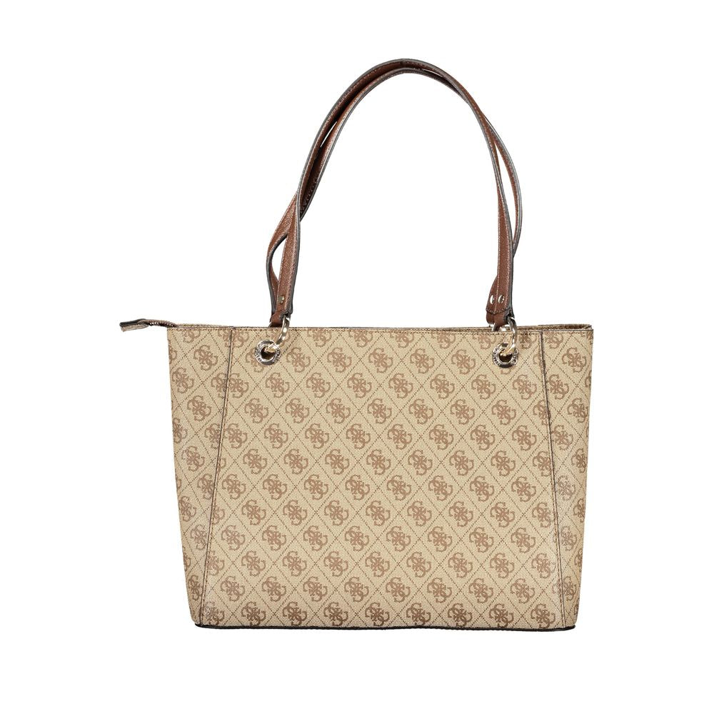 Guess Beige Polyethylene Handbag - Luksusmuotia Guess Jeans - Tutustu YVES JAVANNI® 