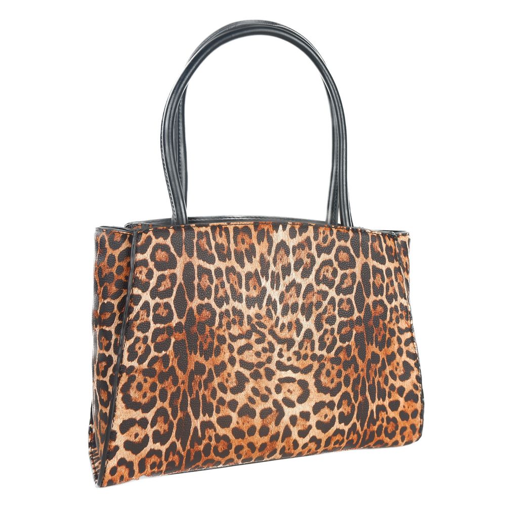 Plein Sport Leopard Print Shopper with Logo Accent - Luksusmuotia Plein Sport - Tutustu YVES JAVANNI® 