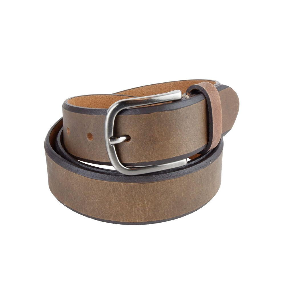 La Martina Elegant Unisex Dark Brown Leather Belt - Luksusmuotia La Martina - Tutustu YVES JAVANNI® 