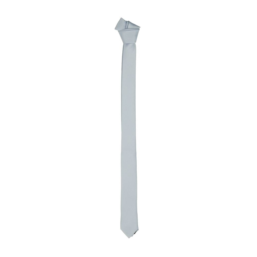 Emilio Romanelli Sleek Silk Slim Tie in Chic Gray - Luksuslaukut ja asusteet Emilio Romanelli - Tutustu YVES JAVANNI® 