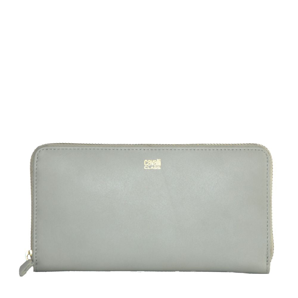 Cavalli Class Elegant Grey Calfskin Wallet for Her - Luksusmuotia Cavalli Class - Tutustu YVES JAVANNI® 