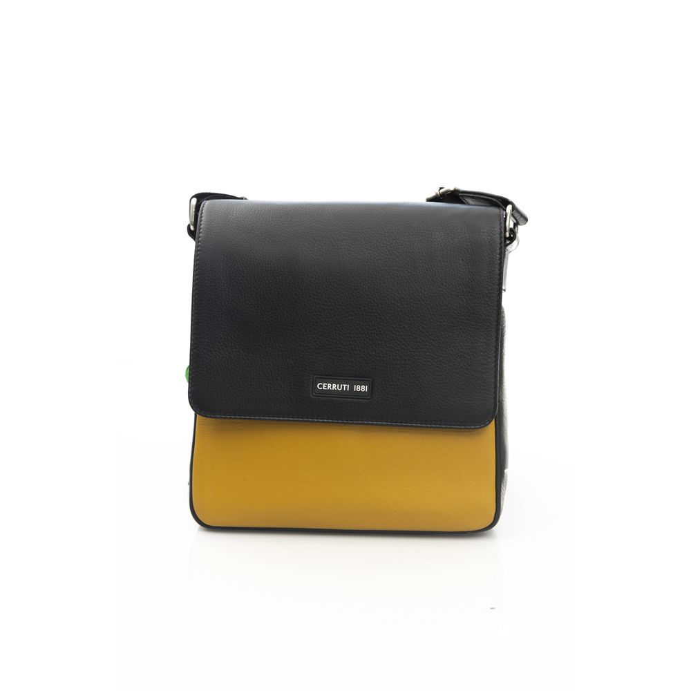 Cerruti 1881 Yellow Leather Men Messenger Bag - Luksuslaukut ja asusteet Cerruti 1881 - Tutustu YVES JAVANNI® 