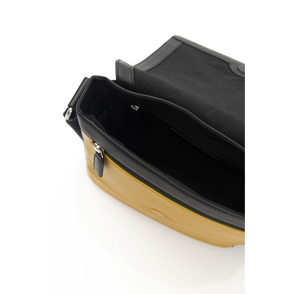 Cerruti 1881 Yellow Leather Men Messenger Bag - Luksusmuotia Cerruti 1881 - Tutustu YVES JAVANNI® 