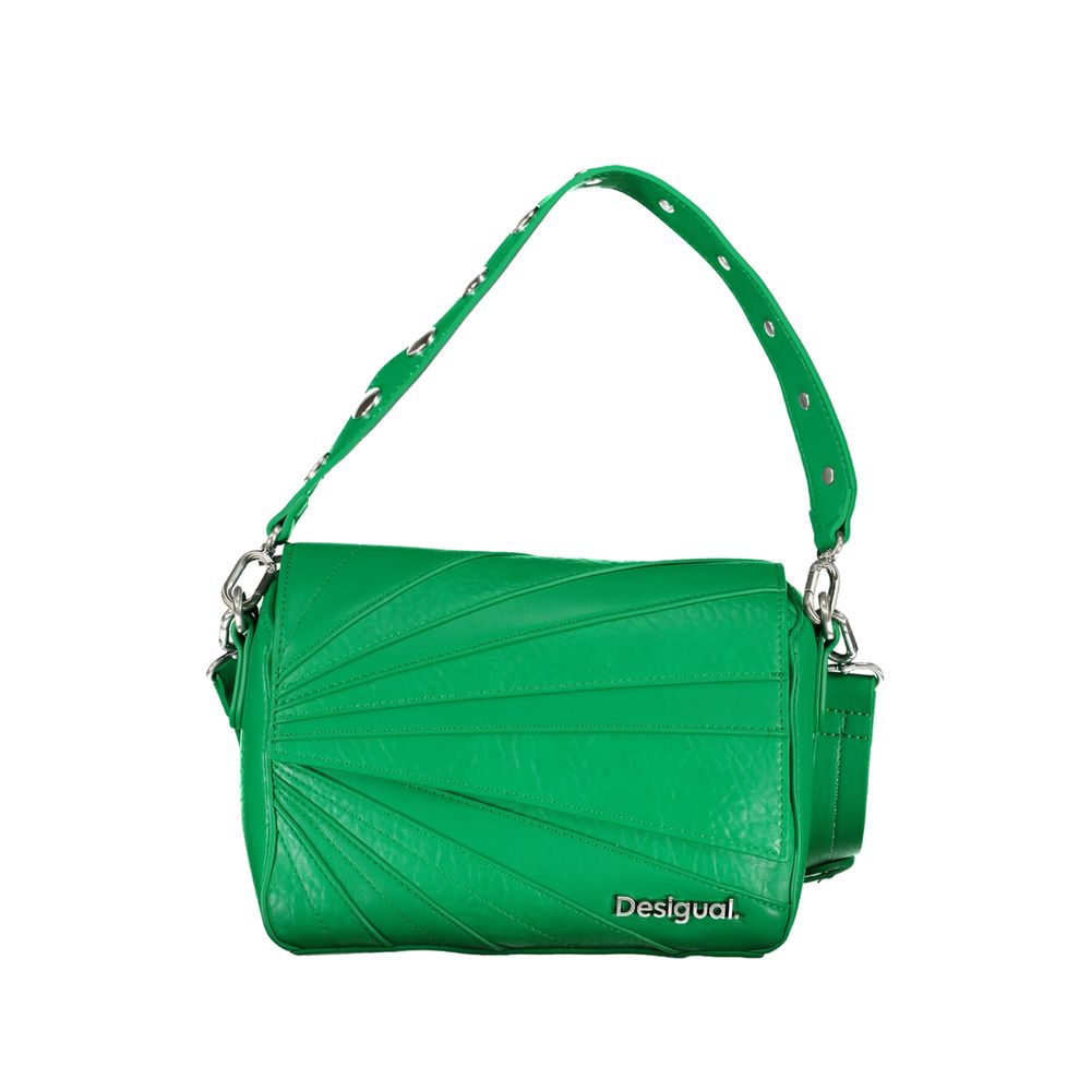 Desigual Green Polyethylene Handbag - Luksusmuotia Desigual - Tutustu YVES JAVANNI® 