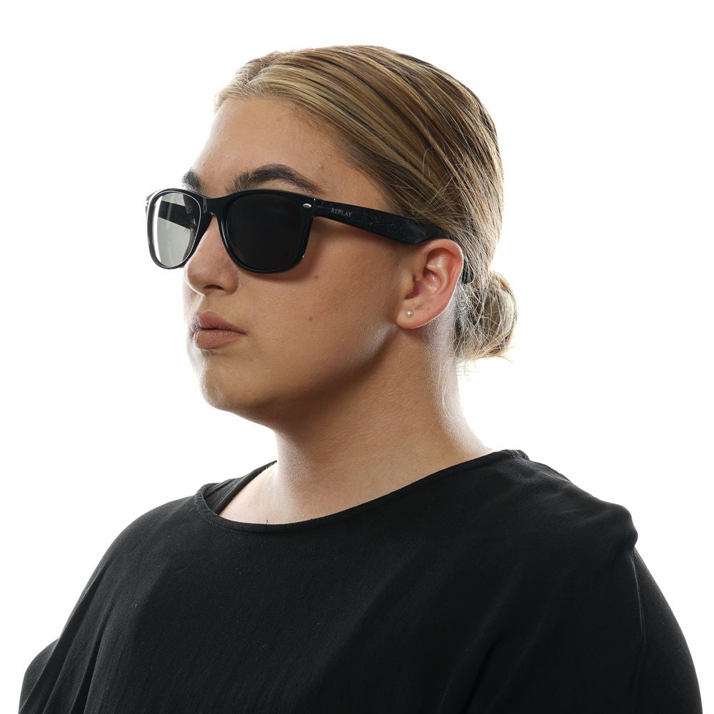 Replay Black Unisex Sunglasses - Luksusmuotia Replay - Tutustu YVES JAVANNI® 