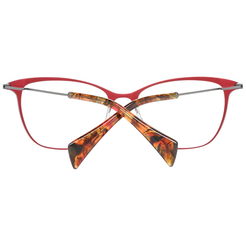 Yohji Yamamoto Red Women Optical Frames - Luksusmuotia Yohji Yamamoto - Tutustu YVES JAVANNI® 