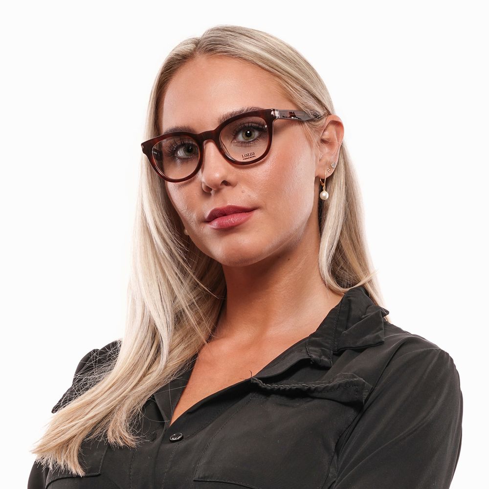 Lozza Brown Women Optical Frames - Luksusmuotia Lozza - Tutustu YVES JAVANNI® 