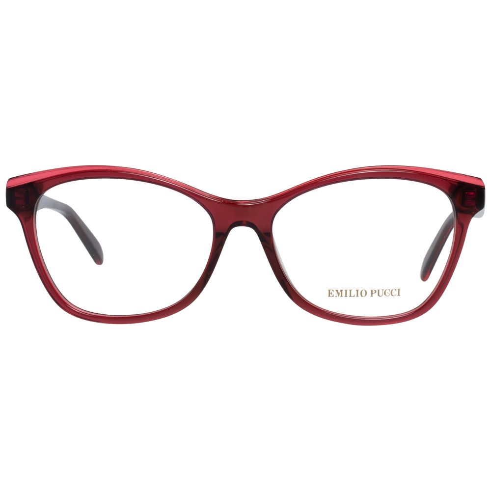 Emilio Pucci Red Women Optical Frames - Luksusmuotia Emilio Pucci - Tutustu YVES JAVANNI® 