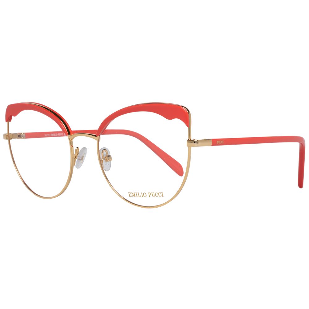 Emilio Pucci Orange Women Optical Frames - Luksusmuotia Emilio Pucci - Tutustu YVES JAVANNI® 