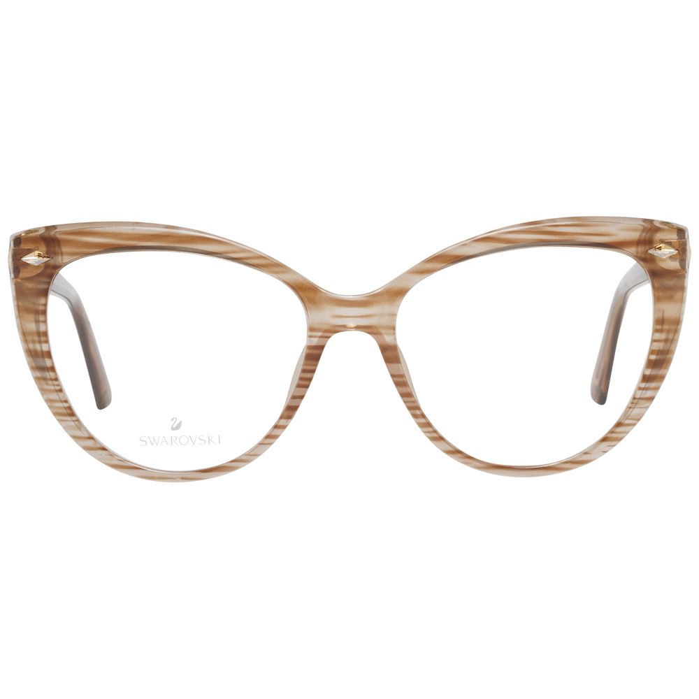 Swarovski Brown Women Optical Frames - Luksusmuotia Swarovski - Tutustu YVES JAVANNI® 