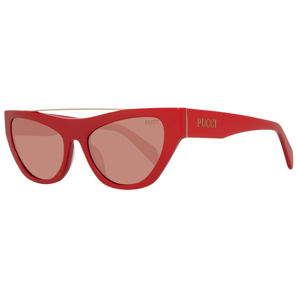 Emilio Pucci Red Women Sunglasses - Luksusmuotia Emilio Pucci - Tutustu YVES JAVANNI® 