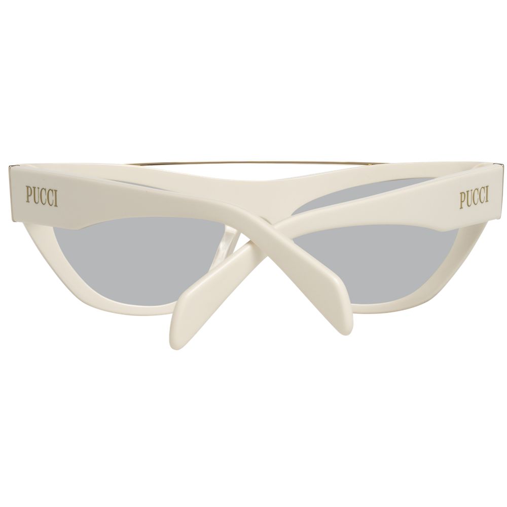 Emilio Pucci White Women Sunglasses - Luksusmuotia Emilio Pucci - Tutustu YVES JAVANNI® 