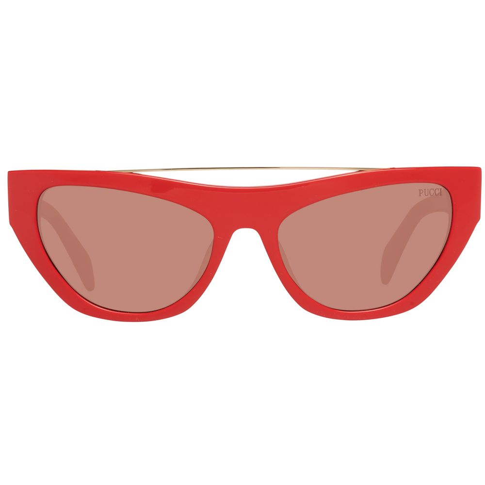 Emilio Pucci Red Women Sunglasses - Luksusmuotia Emilio Pucci - Tutustu YVES JAVANNI® 