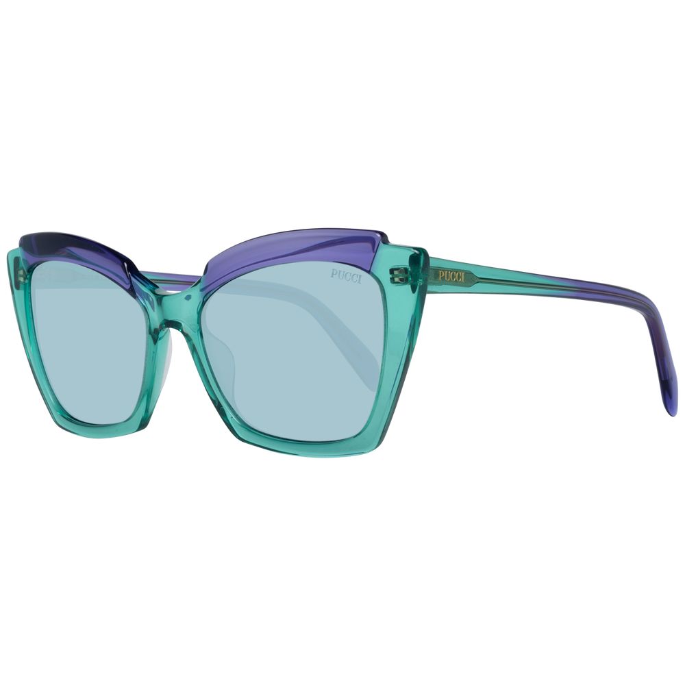 Emilio Pucci Green Women Sunglasses - Luksusmuotia Emilio Pucci - Tutustu YVES JAVANNI® 