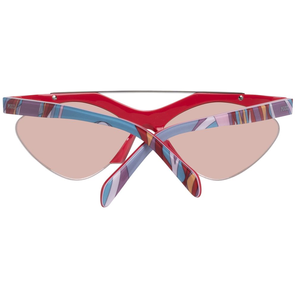 Emilio Pucci Red Women Sunglasses - Luksusmuotia Emilio Pucci - Tutustu YVES JAVANNI® 