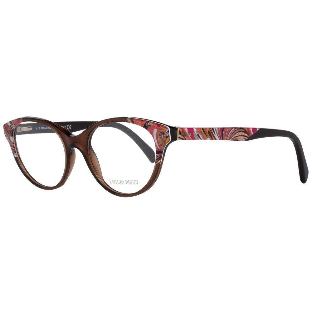 Emilio Pucci Brown Women Optical Frames - Luksusmuotia Emilio Pucci - Tutustu YVES JAVANNI® 