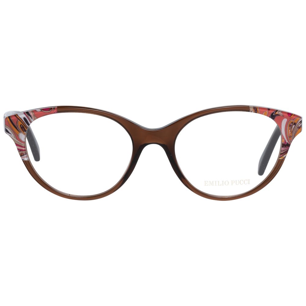 Emilio Pucci Brown Women Optical Frames - Luksusmuotia Emilio Pucci - Tutustu YVES JAVANNI® 