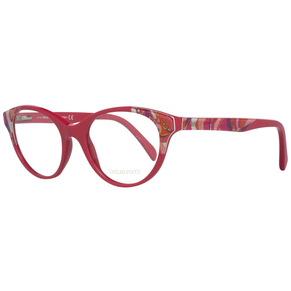 Emilio Pucci Red Women Optical Frames - Luksusmuotia Emilio Pucci - Tutustu YVES JAVANNI® 