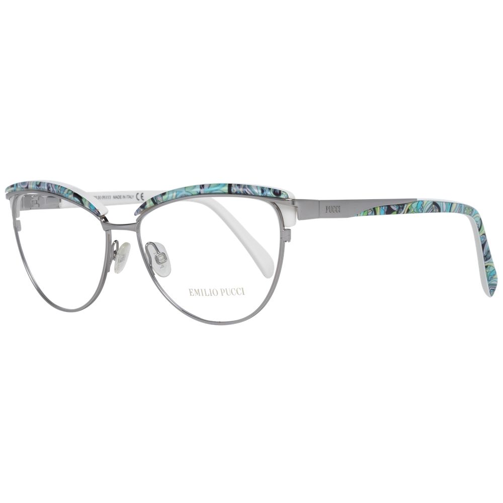 Emilio Pucci Silver Women Optical Frames - Luksusmuotia Emilio Pucci - Tutustu YVES JAVANNI® 