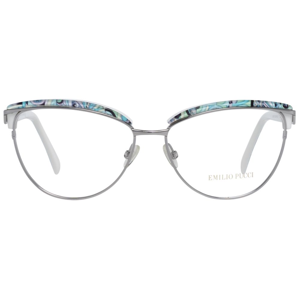 Emilio Pucci Silver Women Optical Frames - Luksusmuotia Emilio Pucci - Tutustu YVES JAVANNI® 