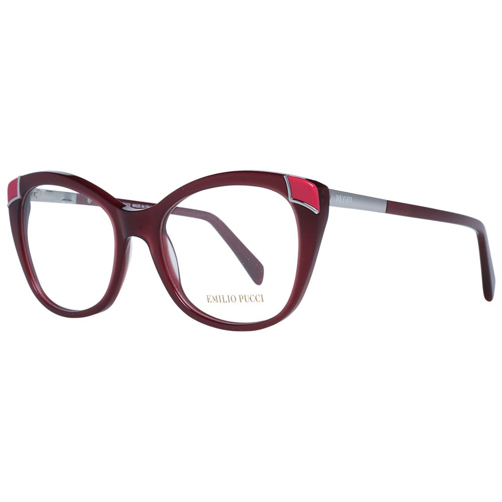 Emilio Pucci Burgundy Women Optical Frames - Luksusmuotia Emilio Pucci - Tutustu YVES JAVANNI® 