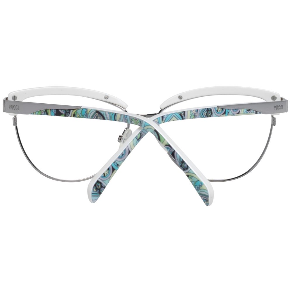 Emilio Pucci Silver Women Optical Frames - Luksusmuotia Emilio Pucci - Tutustu YVES JAVANNI® 