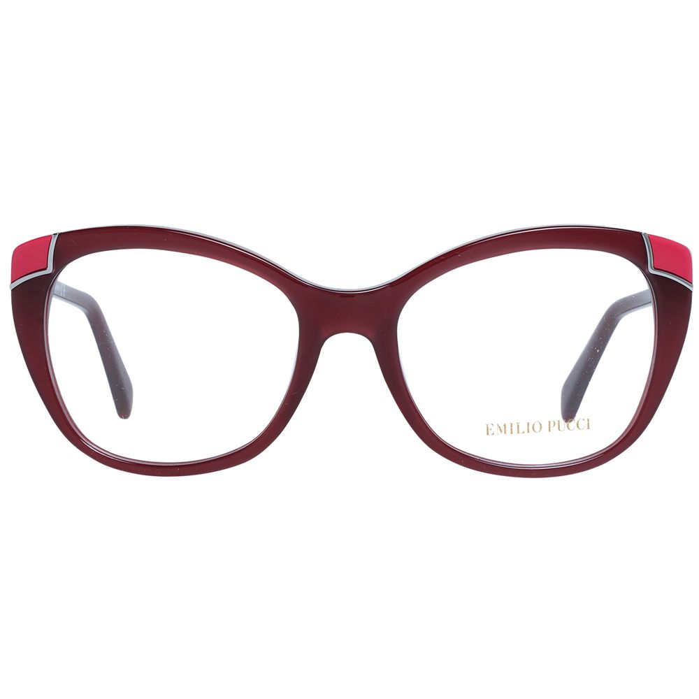 Emilio Pucci Burgundy Women Optical Frames - Luksusmuotia Emilio Pucci - Tutustu YVES JAVANNI® 