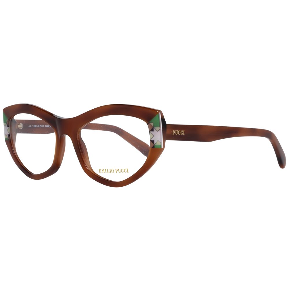 Emilio Pucci Brown Women Optical Frames - Luksusmuotia Emilio Pucci - Tutustu YVES JAVANNI® 