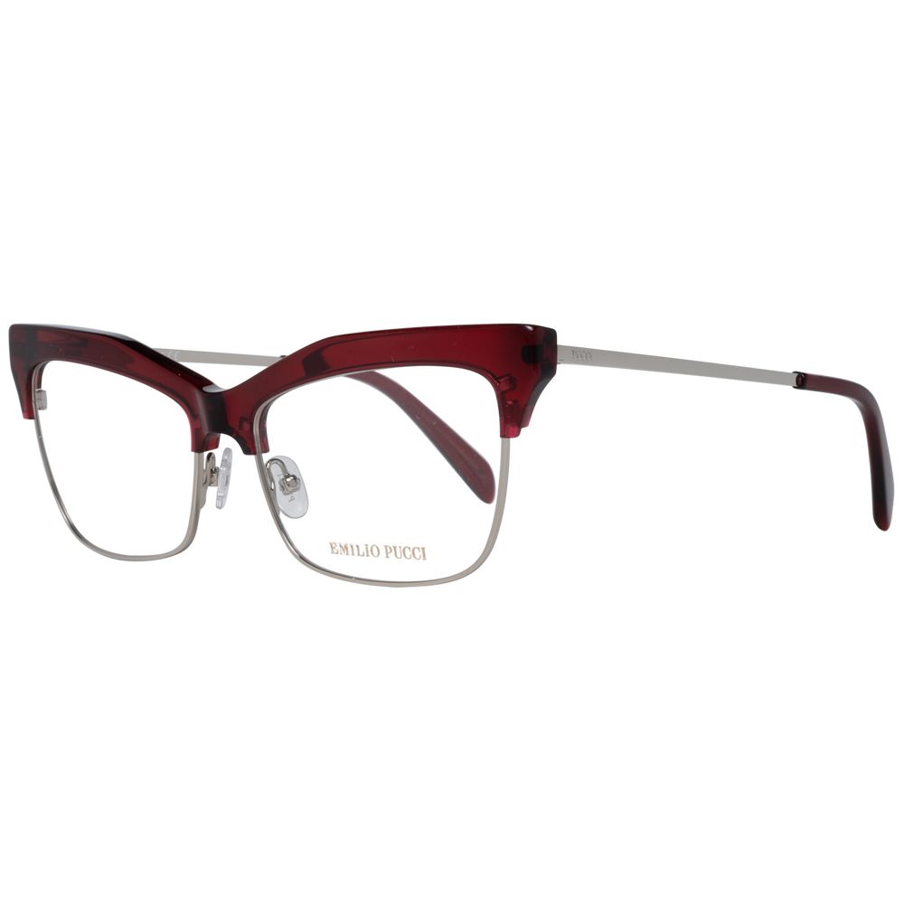 Emilio Pucci Red Women Optical Frames - Luksusmuotia Emilio Pucci - Tutustu YVES JAVANNI® 