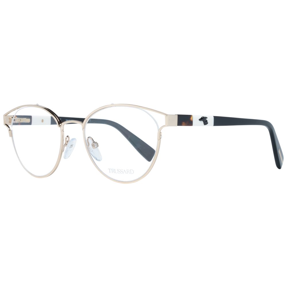 Trussardi Gold Women Optical Frames - Luksusmuotia Trussardi - Tutustu YVES JAVANNI® 