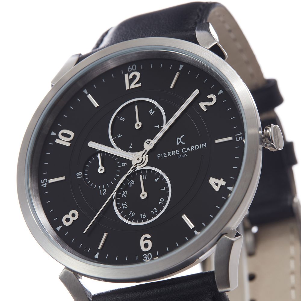 Pierre Cardin Black Men Watch - Luksusmuotia Pierre Cardin - Tutustu YVES JAVANNI® 