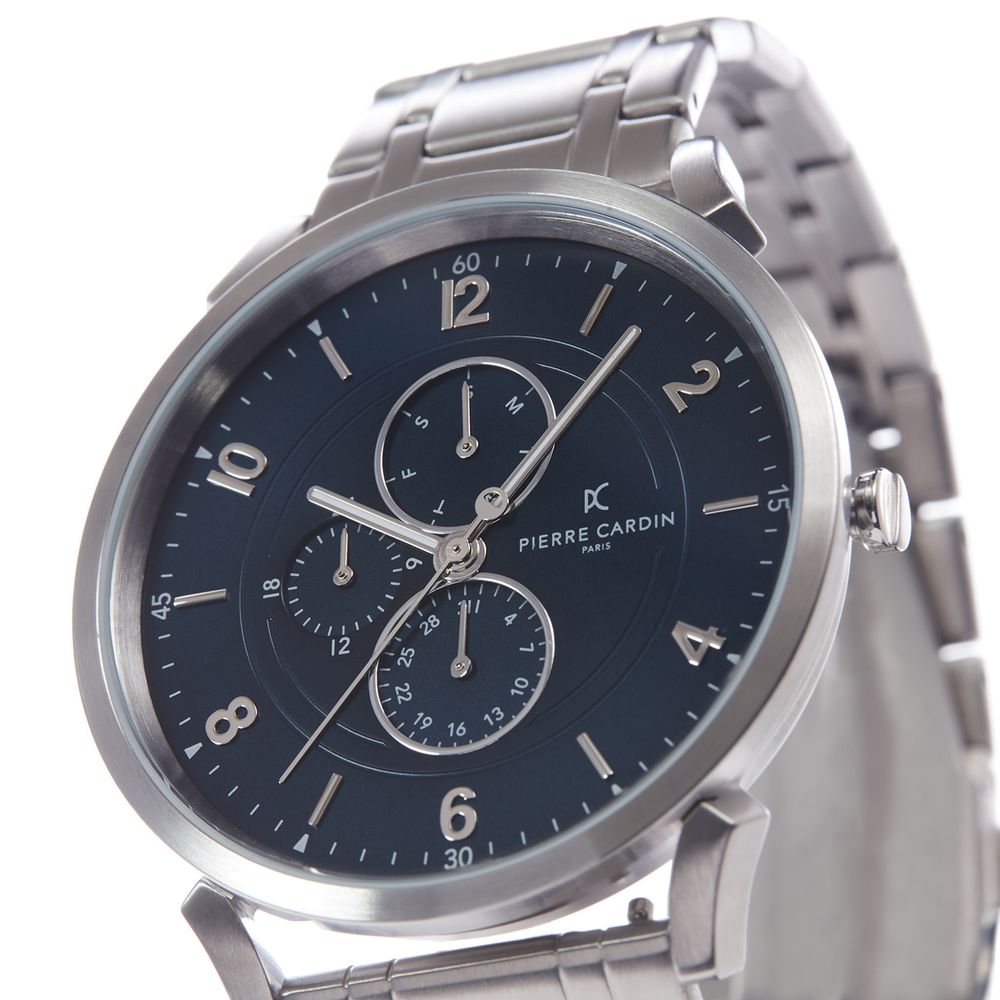 Pierre Cardin Silver Men Watch - Luksusmuotia Pierre Cardin - Tutustu YVES JAVANNI® 