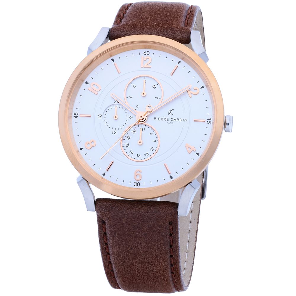 Pierre Cardin Brown Men Watch - Luksusmuotia Pierre Cardin - Tutustu YVES JAVANNI® 