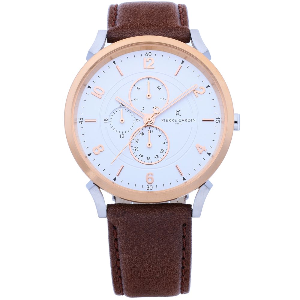 Pierre Cardin Brown Men Watch - Luksusmuotia Pierre Cardin - Tutustu YVES JAVANNI® 