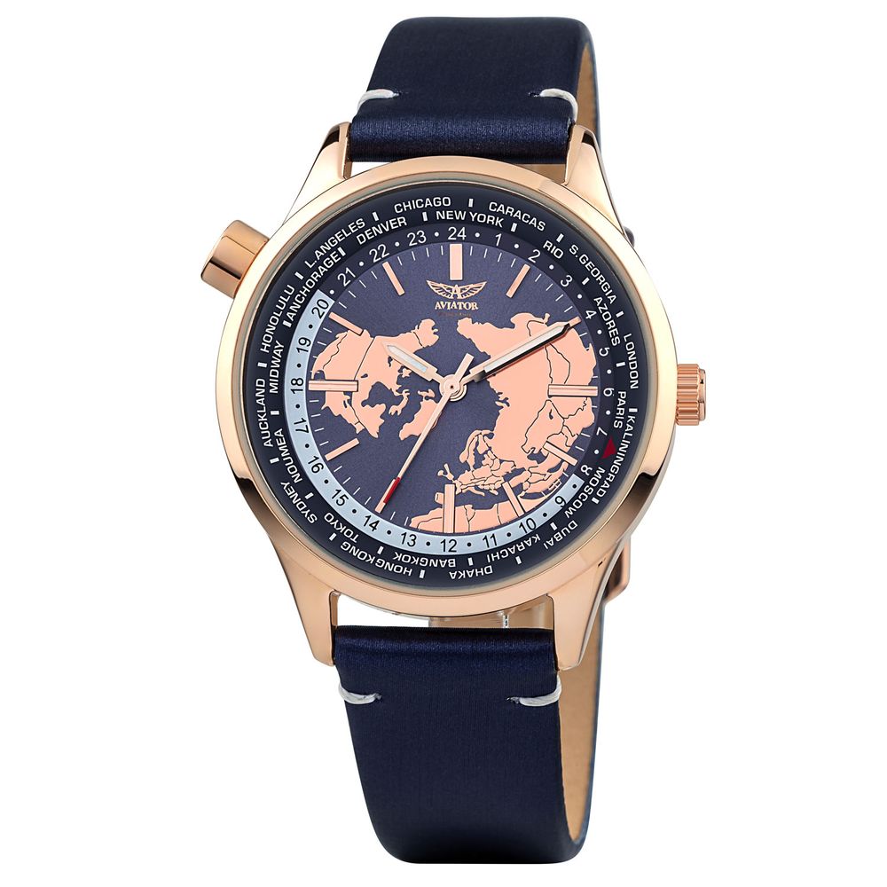 Aviator Rose Gold Women Watch - Luksusmuotia Aviator - Tutustu YVES JAVANNI® 