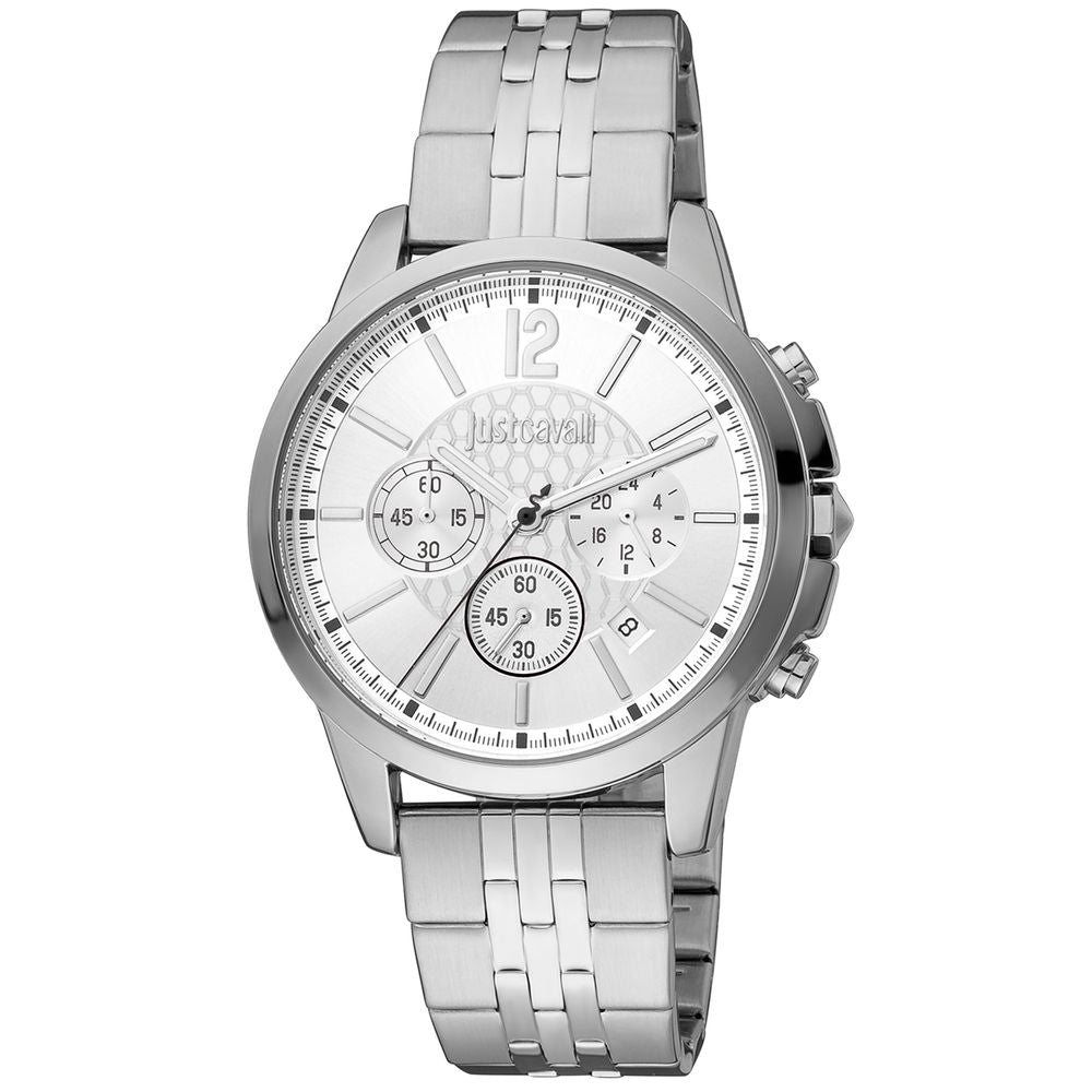 Just Cavalli Silver Men Watch - Luksusmuotia Just Cavalli - Tutustu YVES JAVANNI® 