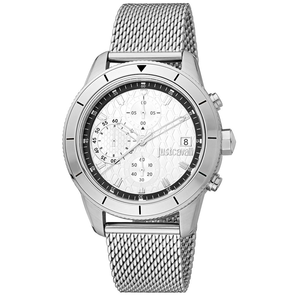 Just Cavalli Silver Men Watch - Luksusmuotia Just Cavalli - Tutustu YVES JAVANNI® 