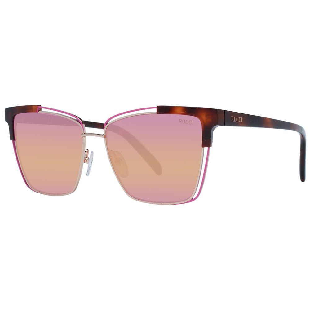 Emilio Pucci Brown Women Sunglasses - Luksusmuotia Emilio Pucci - Tutustu YVES JAVANNI® 