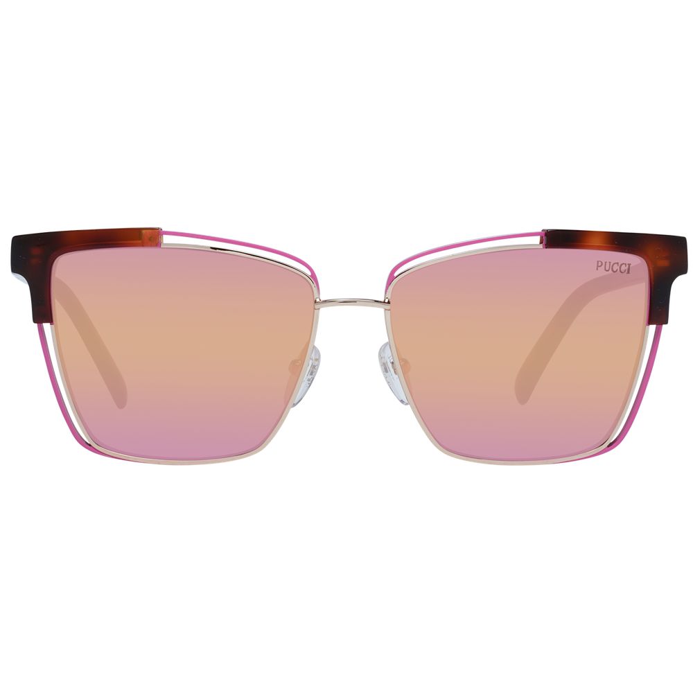 Emilio Pucci Brown Women Sunglasses - Luksusmuotia Emilio Pucci - Tutustu YVES JAVANNI® 