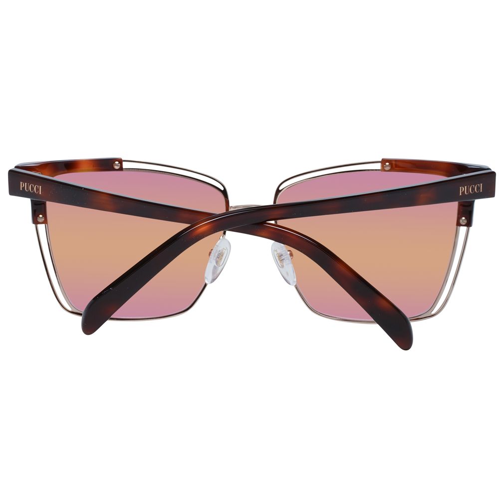 Emilio Pucci Brown Women Sunglasses - Luksusmuotia Emilio Pucci - Tutustu YVES JAVANNI® 