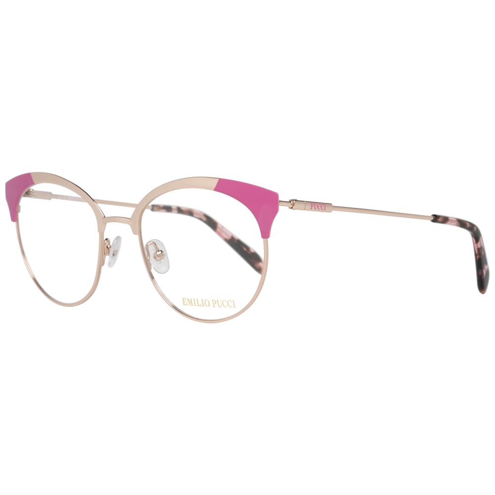 Emilio Pucci Gold Women Optical Frames - Luksusmuotia Emilio Pucci - Tutustu YVES JAVANNI® 