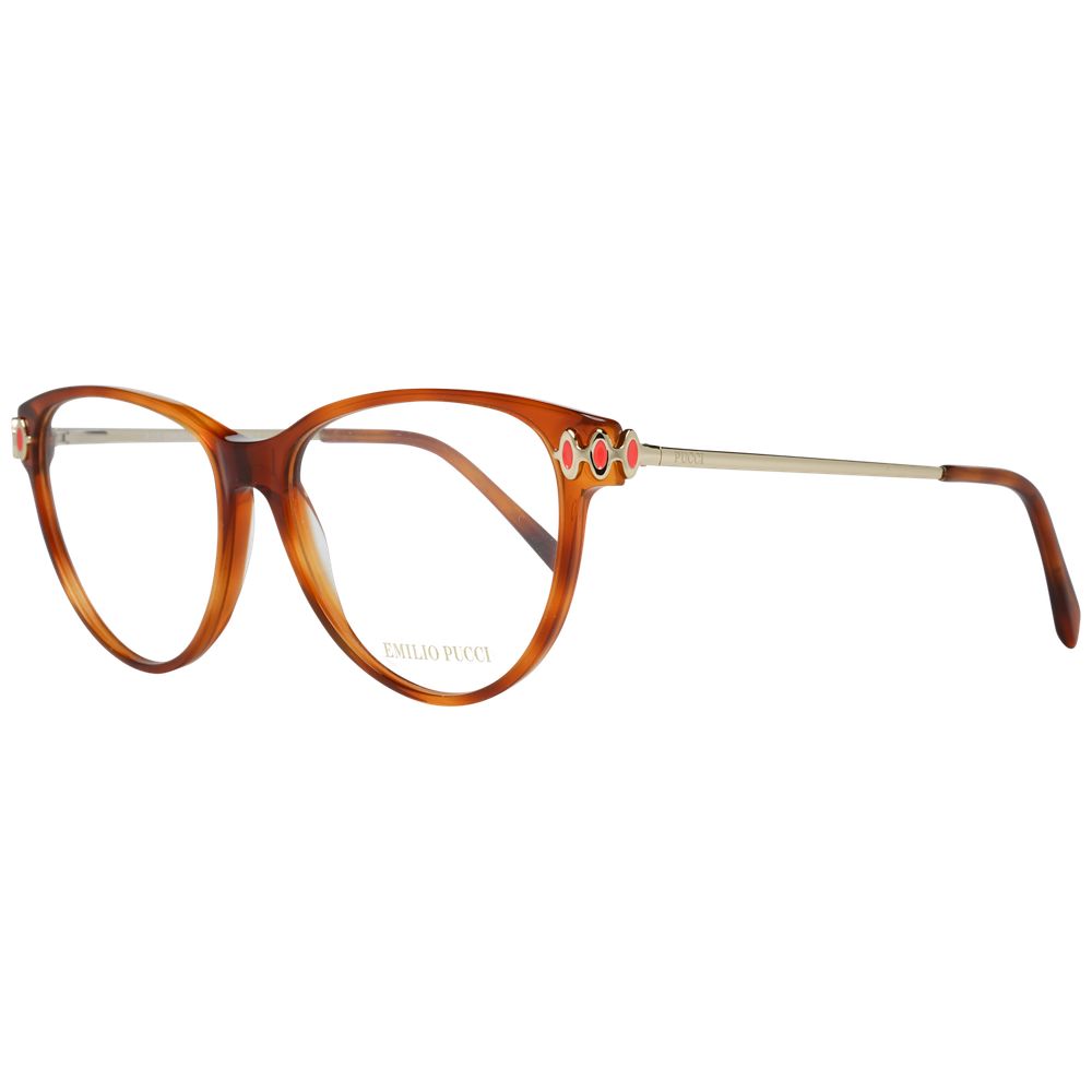 Emilio Pucci Brown Women Optical Frames - Luksusmuotia Emilio Pucci - Tutustu YVES JAVANNI® 