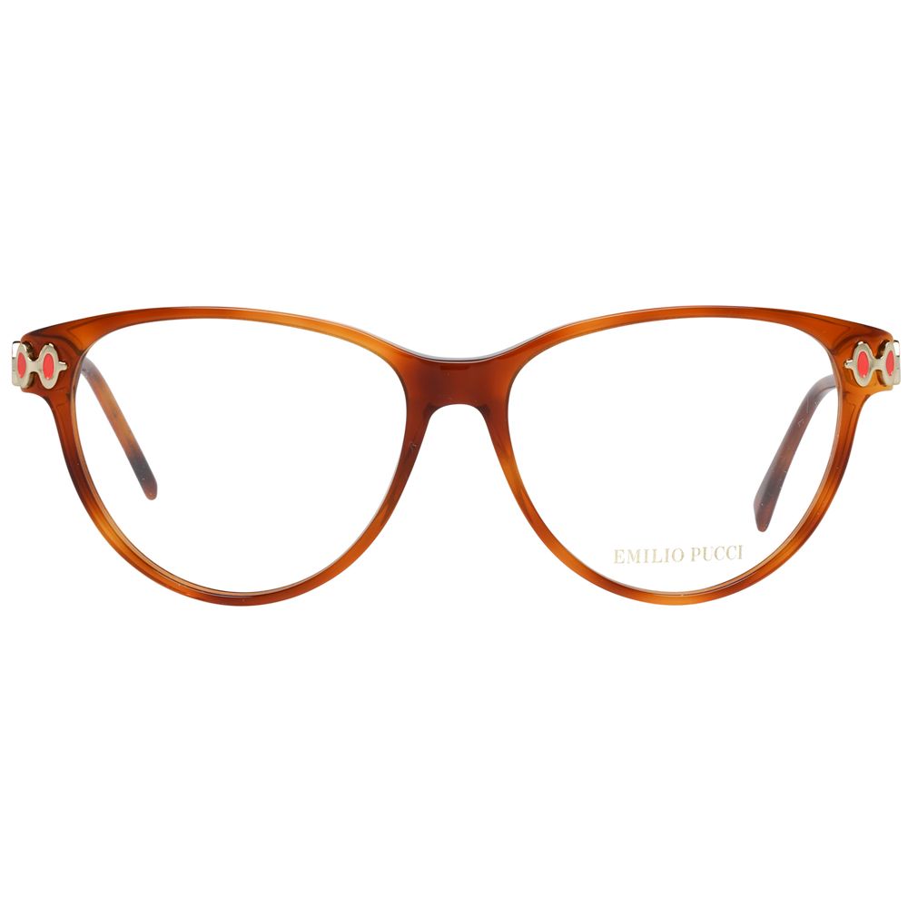 Emilio Pucci Brown Women Optical Frames - Luksusmuotia Emilio Pucci - Tutustu YVES JAVANNI® 