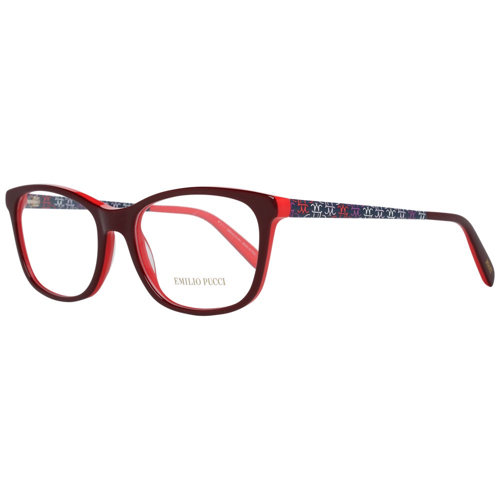 Emilio Pucci Burgundy Women Optical Frames - Luksusmuotia Emilio Pucci - Tutustu YVES JAVANNI® 