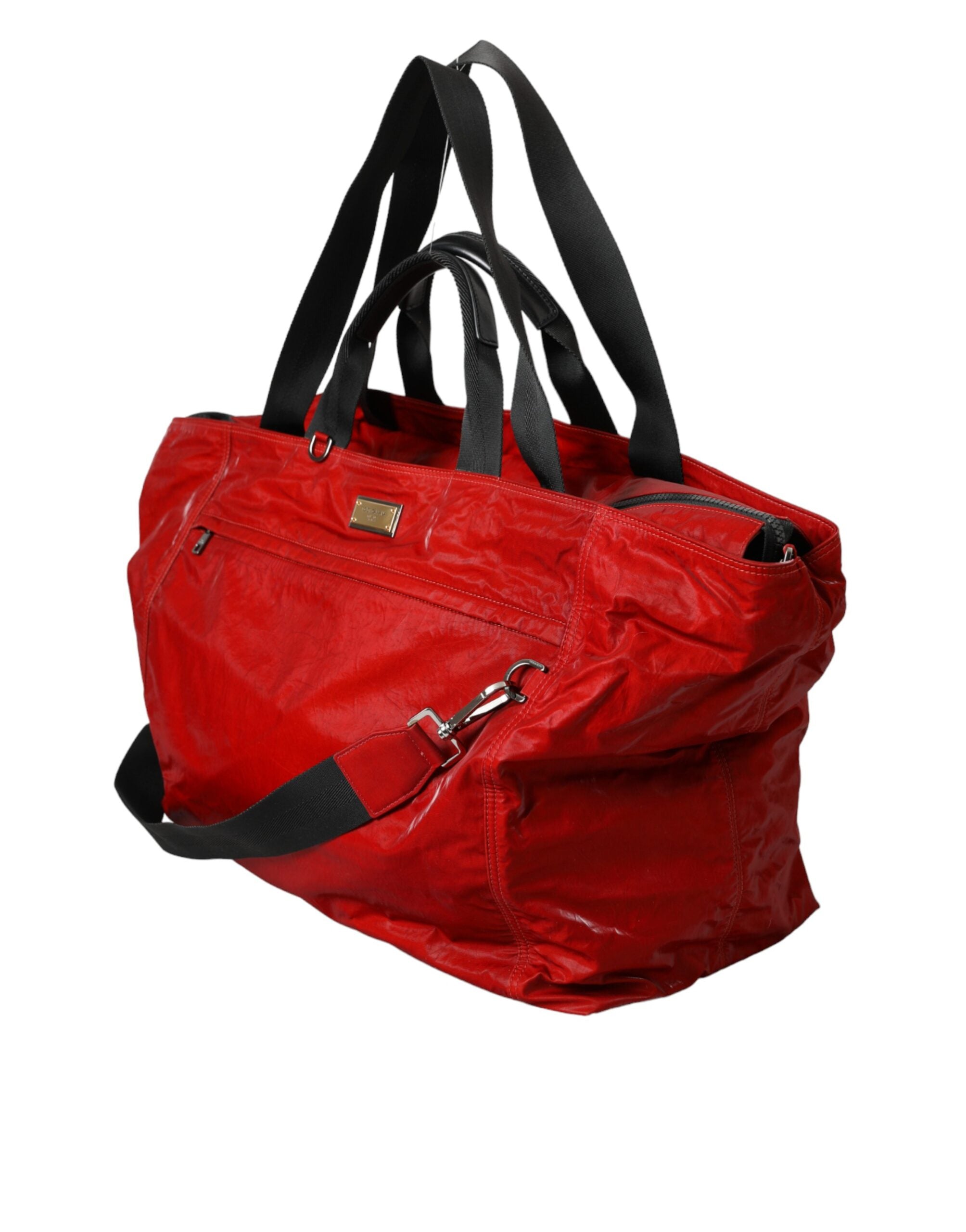 Dolce & Gabbana Red Nylon Calfskin Duffel Bag - Luksuslaukut ja asusteet Dolce & Gabbana - Tutustu YVES JAVANNI® 