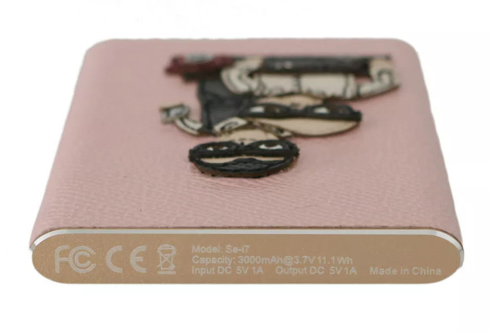 Dolce & Gabbana Chic Pink Leather Power Bank - Luksusmuotia Dolce & Gabbana - Tutustu YVES JAVANNI® 