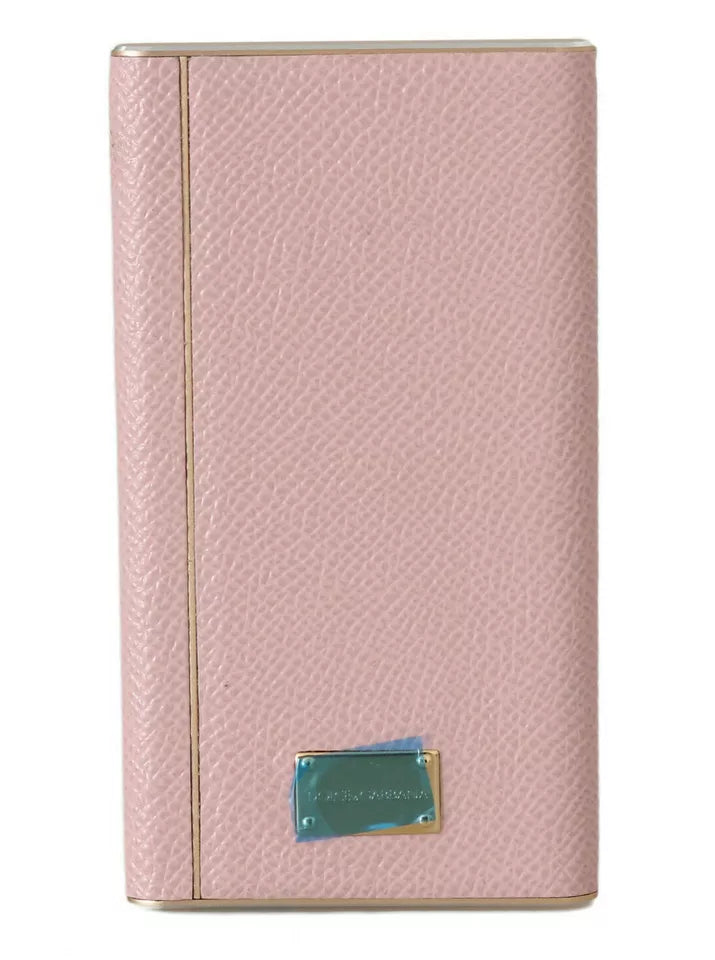 Dolce & Gabbana Chic Pink Leather Power Bank - Luksusmuotia Dolce & Gabbana - Tutustu YVES JAVANNI® 